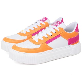 Tenis Sneaker Dubuy Feminino Flatform Laranja 031FG