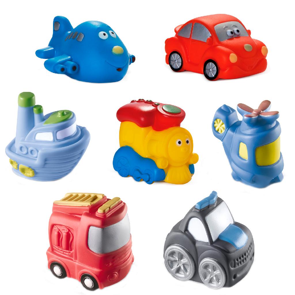 Brinquedo Mordedor Soft Cars Super Macio Para Bebê Veículos Para Banho