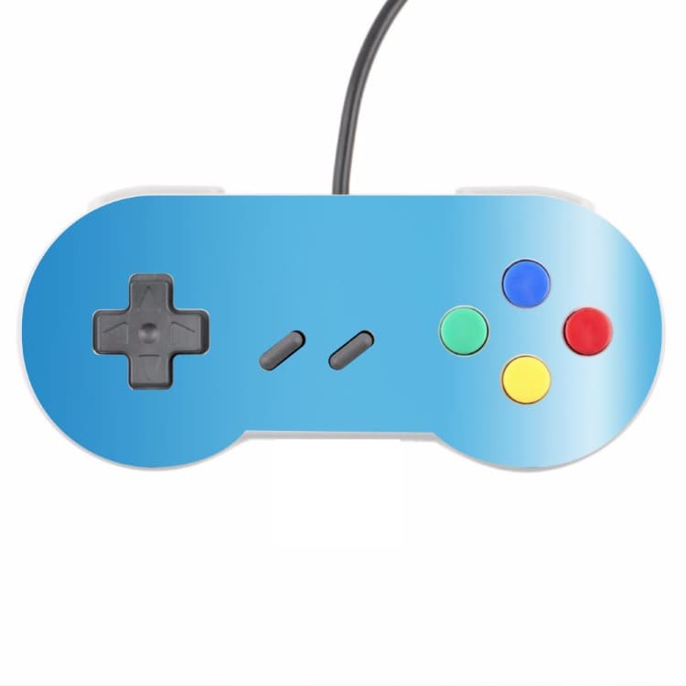 Skin Controle Snes Adesivo Nintendo Skin Pelicula Protetora Brilho Cor Azul Sky
