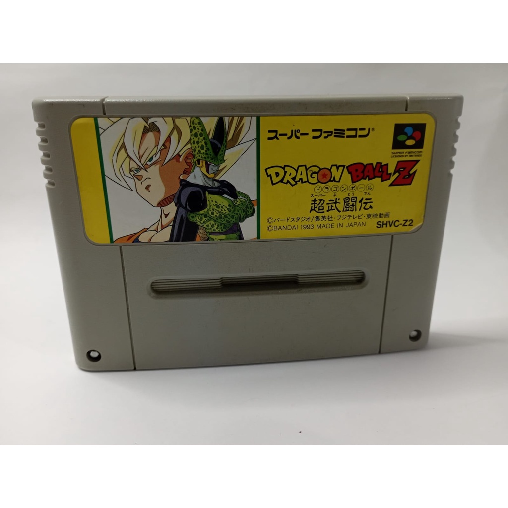Cartucho fita Dragon Ball z super Famicom snes classico jogo