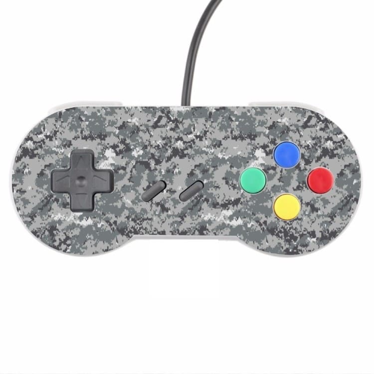 Skin Controle Snes Adesivo Nintendo Skin Pelicula Protetora Camo Digi Gray