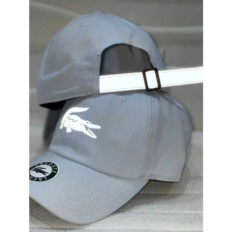 Boné Lacoste Big Croc Branco Refletivo