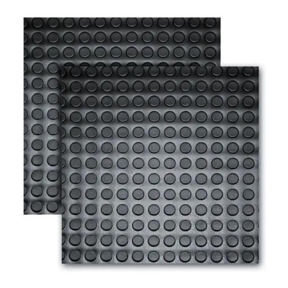 5m² Piso Moeda Borracha Anti Derrapante Placas 50cm X 50cm Emborrachado 20 Ubidades