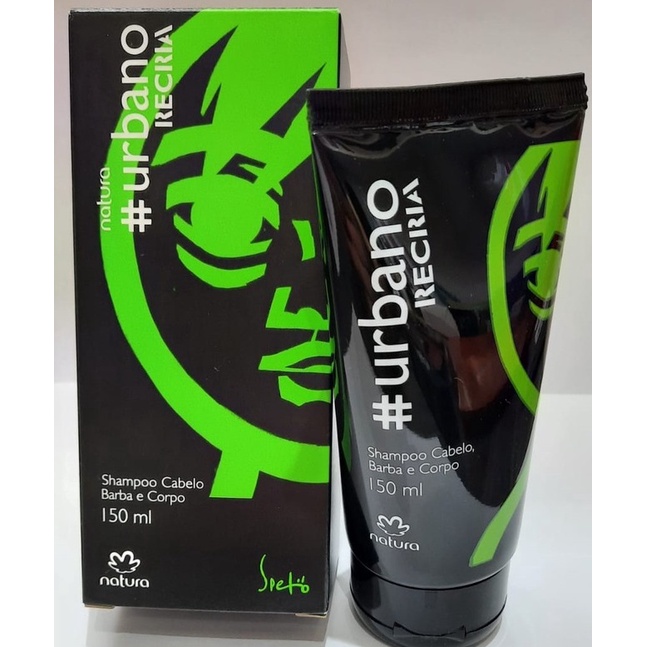 Shampoo Cabelo, Barba e Corpo Urbano Recria Masculino Natura 150ml | Shopee  Brasil