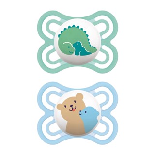 Kit 2 Chupetas Bico de Silicone 0m+ Perfect Azul - MAM