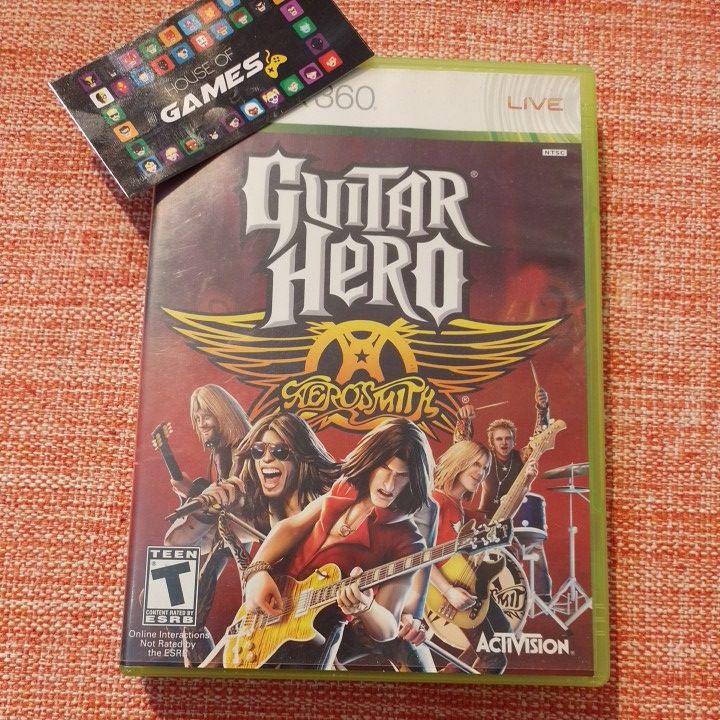 Game Guitar Hero Aerosmith Xbox 360 Midia Física usado original