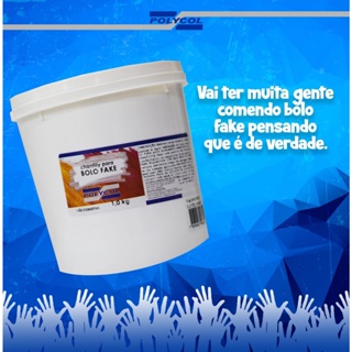 Chantilly Fake 1kg Polycol em Oferta na Shopee