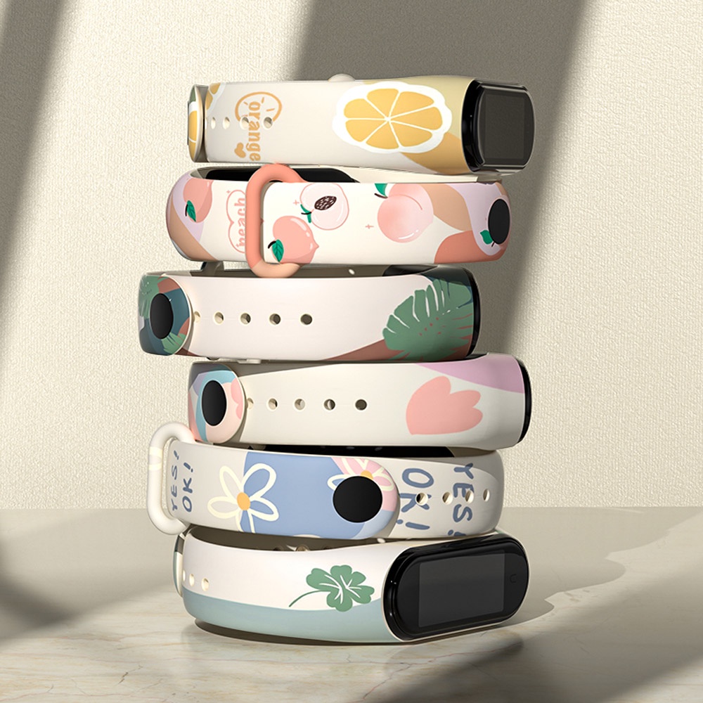 Para Xiaomi Mi Banda 7 6 5 4 3 Cinta De Relógio Silicone Miband Smartwatch Pulseira Esporte