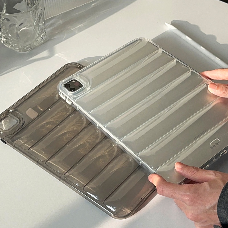 Jaqueta De Penas 3D Capa Para iPad Mini 4/5/6 Air 4 3 5 6 7 Pro De TPU Macia Antiqueda Airbags Transparentes