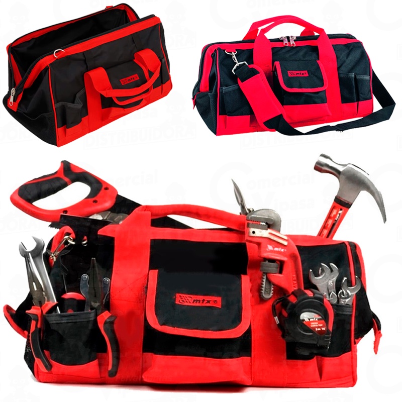 Mala Bolsa Para Ferramentas Com 32 Bolsos Multiuso Profissional Pedreiro Engenheiro Construção Civil