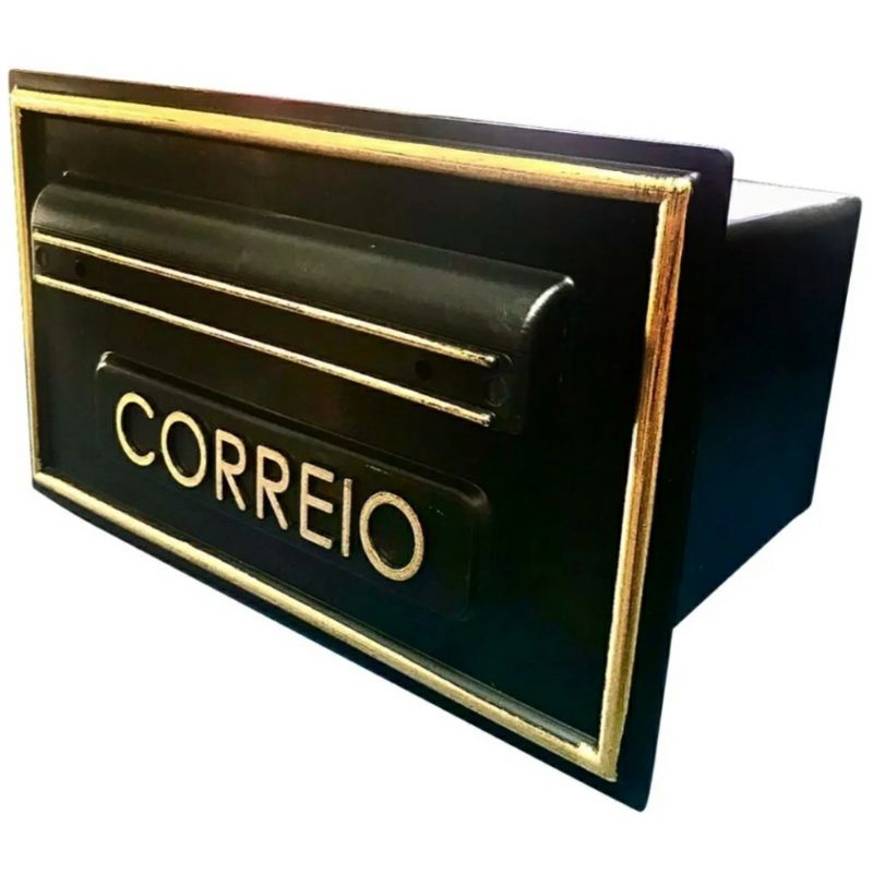 Caixa de Correio Pvc com suporte de fixação, Portão Automático, Embutir Muro, grade
