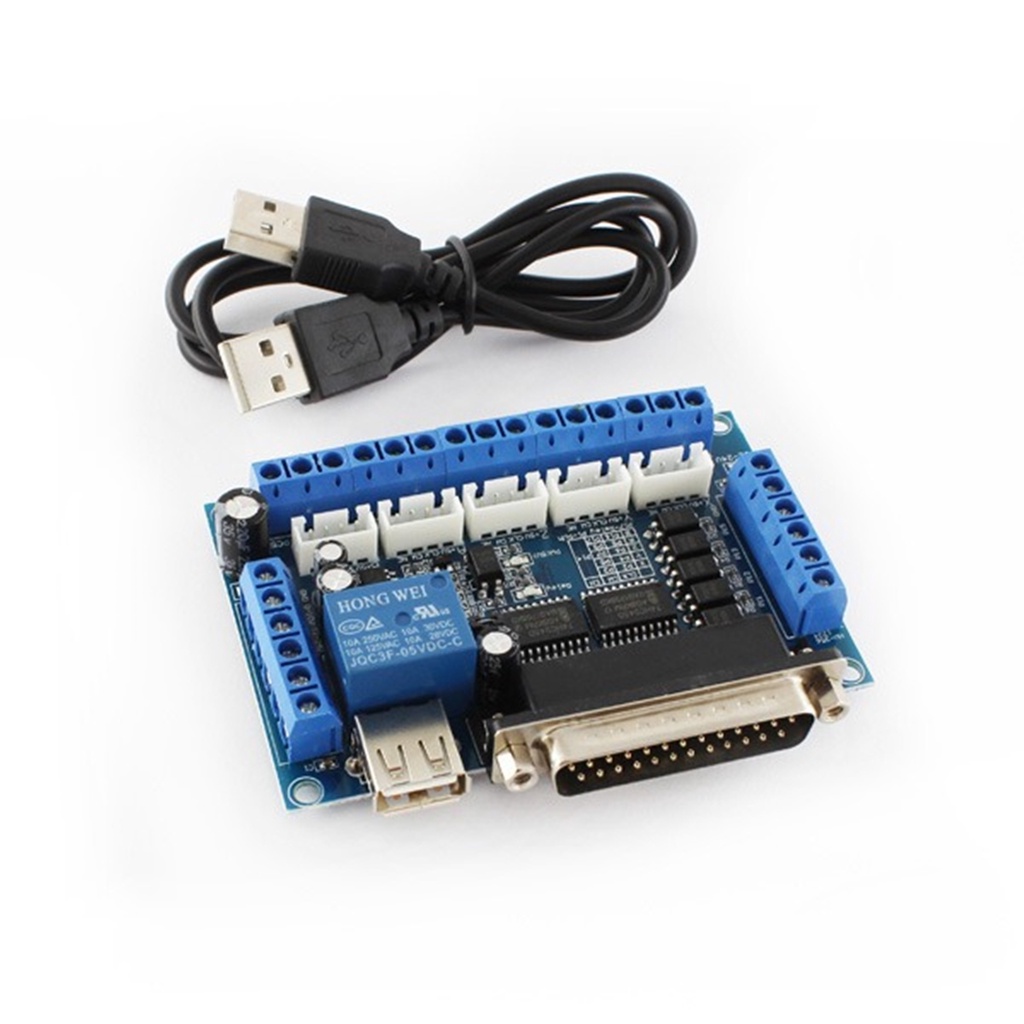 Kit 6 Controladora Cnc Interface Mach 3 Router Até 5 Eixos