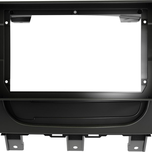 Moldura 9" Fiat Palio Way 2014 à 2018 - Grafite Escuro
