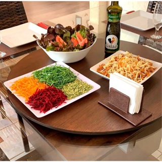 Prato Giratório Para Servir Na Mesa 60 Cm - Amadeirado em Oferta na Shopee