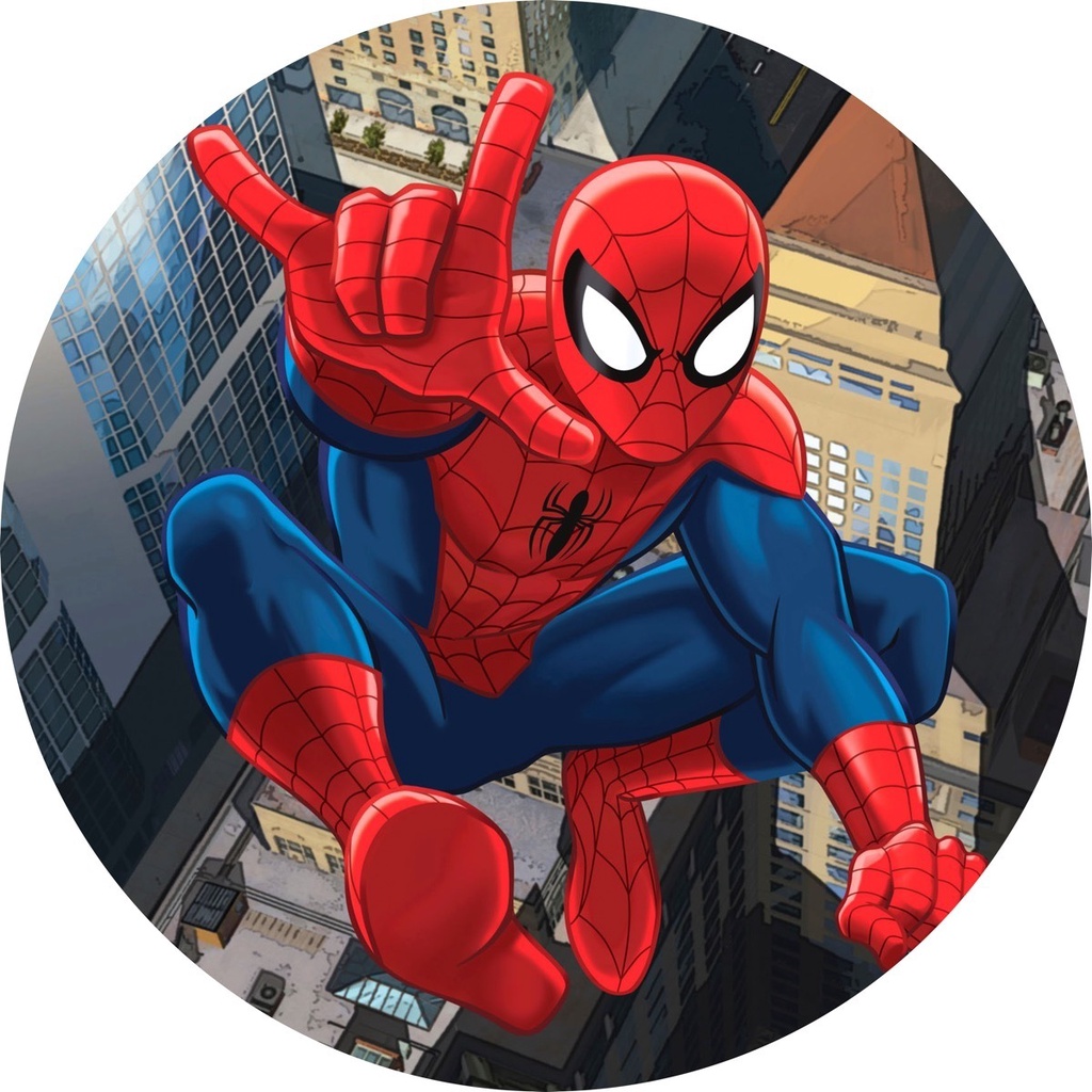 Painel Redondo Tema Homem Aranha em Tecido Veste fácil em Oferta na Shopee