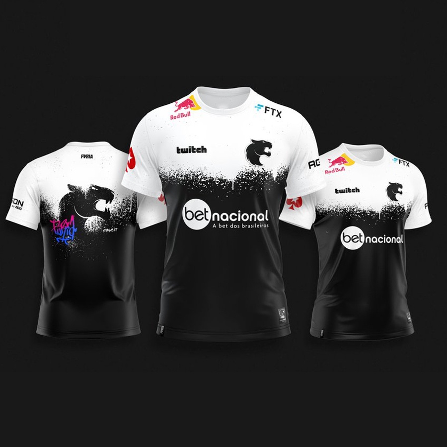 CSGO Esports FURIA Team 2022 Nova Camiseta Masculina Camisa Esportiva ...
