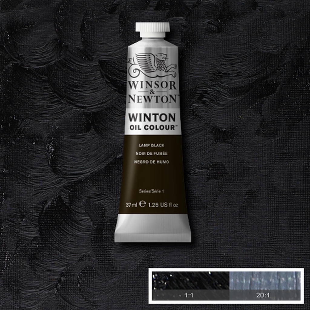 OLEO WINSOR NEWTON WINTON 37ML 1414337 LAMP BLACK