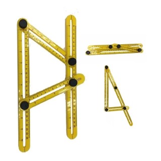 REGUA MEDIDORA ESQUADRO MULTI ANGULO - MEDIR CORTE PISOS TITANIUM 5213 em Oferta na Shopee
