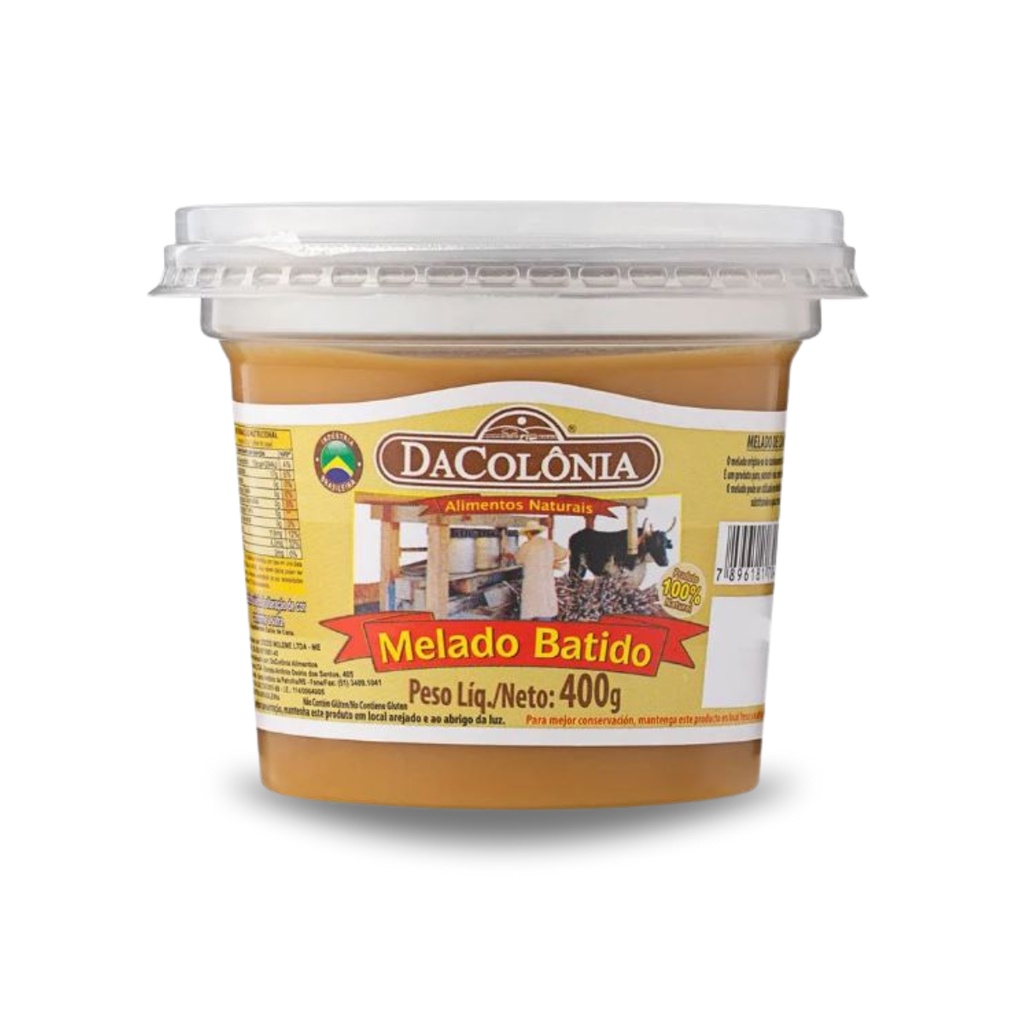 Melado Batido Dacolonia Pote 400g em Oferta na Shopee
