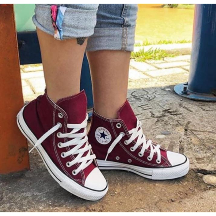 Tênis Converse All Star Cano Alto - Preto - Chuck Taylor - Botinha