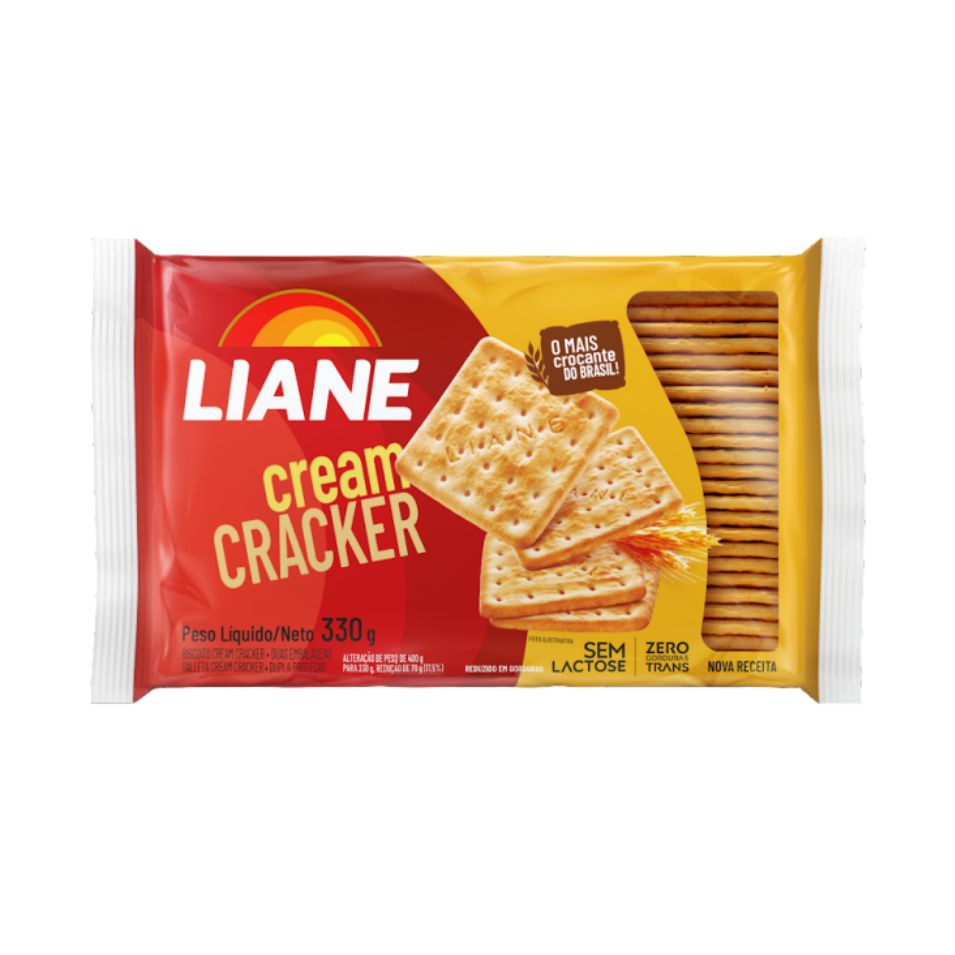 Biscoito Cream Cracker Liane 330g Shopee Brasil