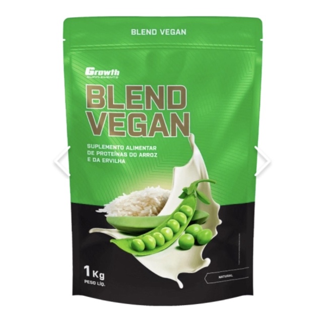 Proteina Vegana Blend Vegan Protein 1kg - Growth Supplements - Whey Vegano Sem Lactose