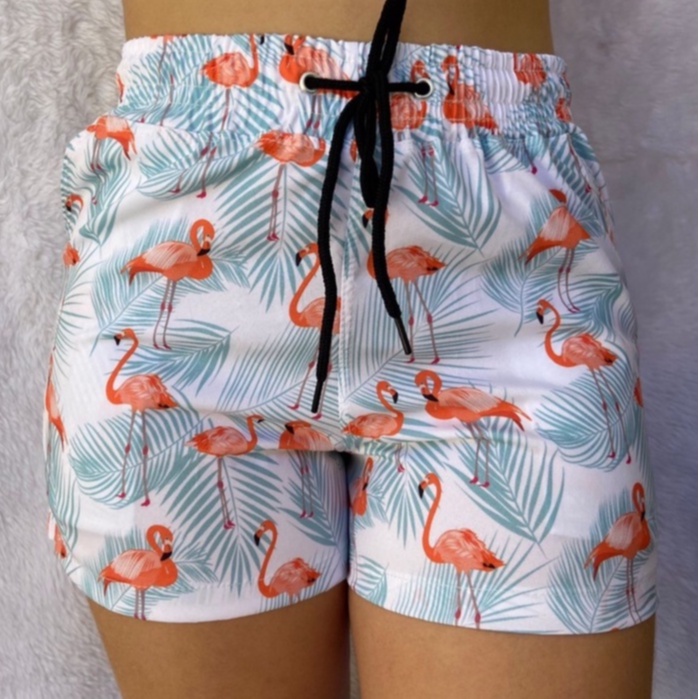 Shortinho Short Feminino Tactel Mauricinho Short Moda Praia saida de ...