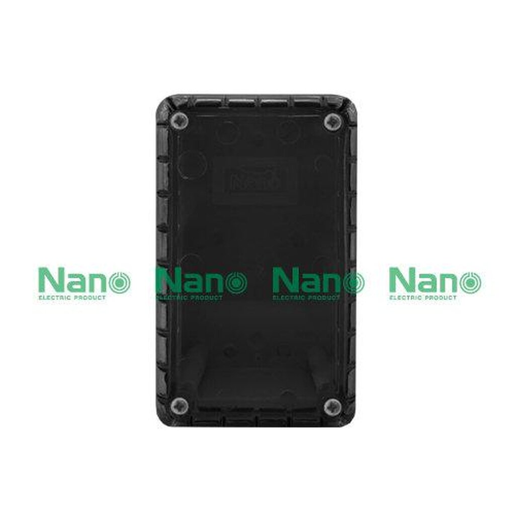 รูปสินค้า NANO Electric® NANO-201CB กล่องกันน้ำพลาสติก ฝาใส ขนาด W74.80xH125xD48.50 mm (JUNCTION BOX IP65) สีดำ