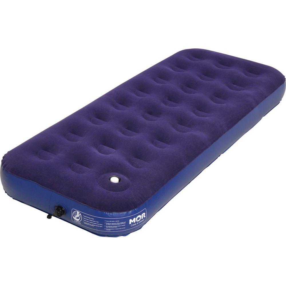 Colchão Solteiro Inflável Mor 90717471 com Fole e Inflador Embutido em Oferta na Shopee