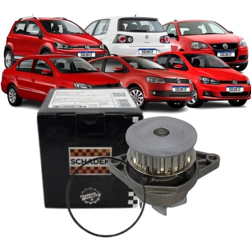Bomba D'Agua Gol / Fox / Crossfox / Golf / Polo / Saveiro / Spacefox / Voyage AT EA111 8V - Schadek em Oferta na Shopee