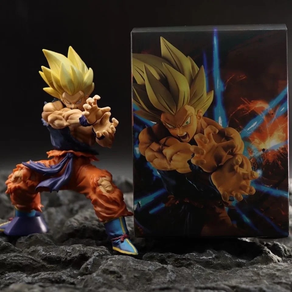 15cm Personagens De PVC Anime Super Saiya Dragon Ball Z Action Figure Goku Battle Modelo De Estado Machucado Coleção De Bonecas Brinquedos Infantis