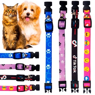 Coleira fita Ajustável confortável Acetinada Com Estampa 2 tamanhos para gatos e cães Pets em Oferta na Shopee