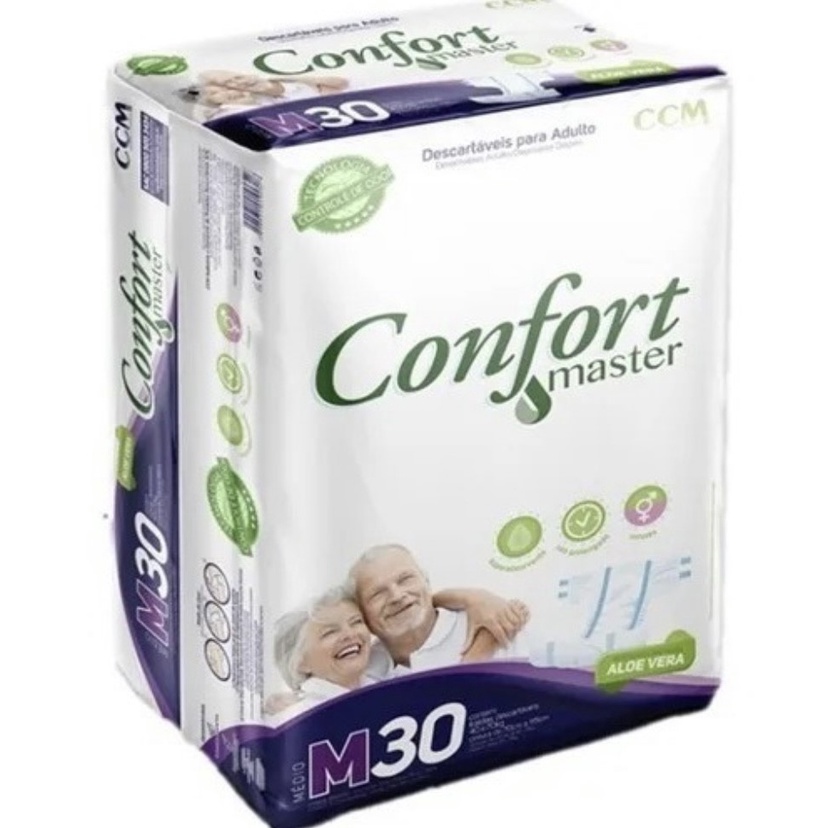 Fralda Descartável Geriátrica Confort Master Revenda Barato M-G-XG em Oferta na Shopee