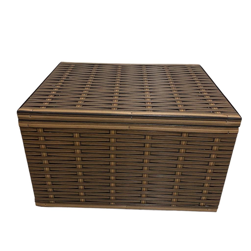 Caixa organizadora baú N 4 de fibra sintética - Decoração Armazenamento em Oferta na Shopee