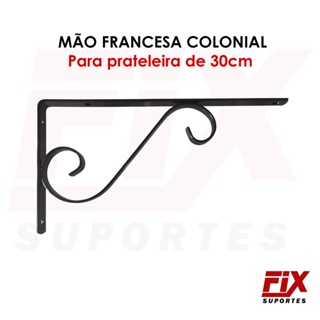 2 Uni. Suporte Colonial 30cm Para Prateleiras em Oferta na Shopee
