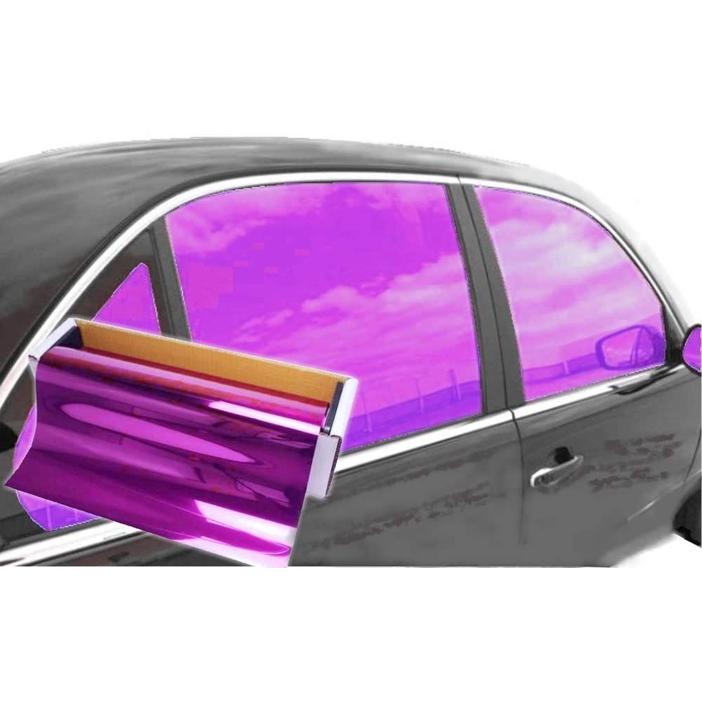 Insulfilm espelhado rosa pink / violeta purple