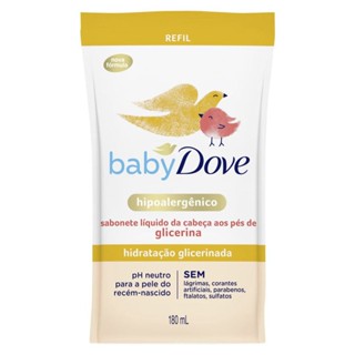 Sabonete Líquido Dove Baby Refil Hidratação Glicerinada 180ml