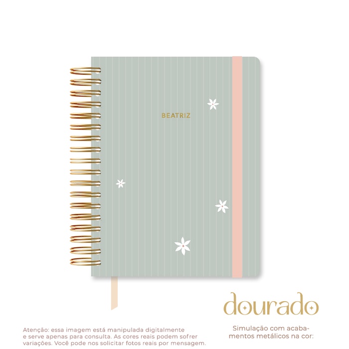 Planner Inside Verde Listrado - Sem Data | Shopee Brasil