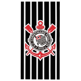 Toalha De Praia Aveludada Transfer Palmeiras; Santos; Corinthians; Cruzeiro; Atletico Mineiro 70x140
