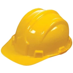 CAPACETE COM ABA FRONTAL AMARELO PLASTCOR