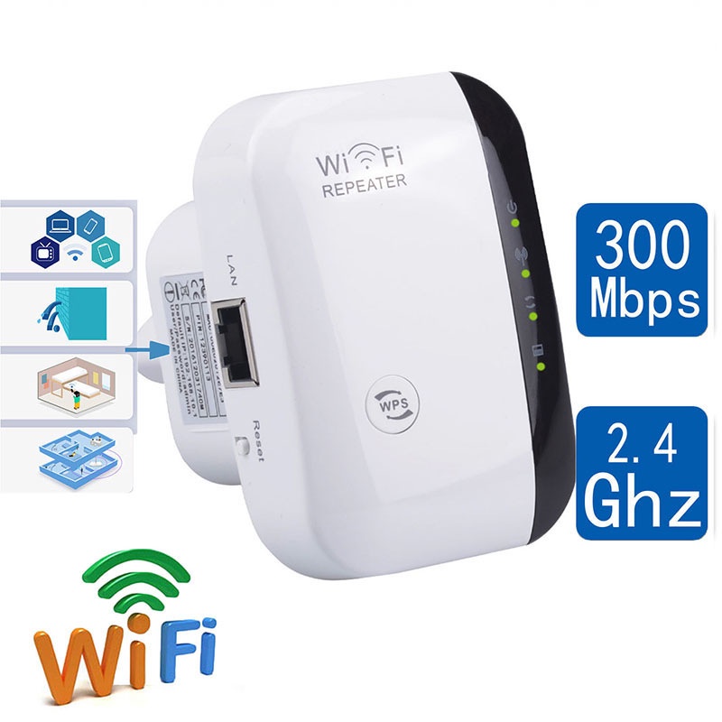 Mini Wifi Extender Signal Amplifier Wifi sem fio repetidor Repetidor ​wifi sinal wifi impulsionador 2-4G 300mbps