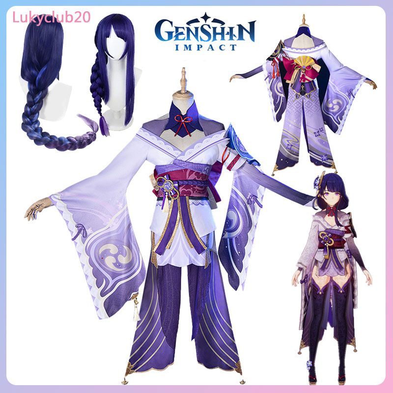 Cosplay Game Genshin Impact Raiden Shogun Cosplay Costume Baal Outfits ...