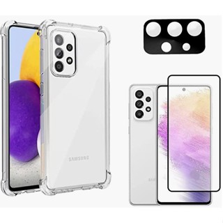 Kit Capa Capinha Samsung Galaxy A73 5G + Película De Câmera + Película Vidro 3D