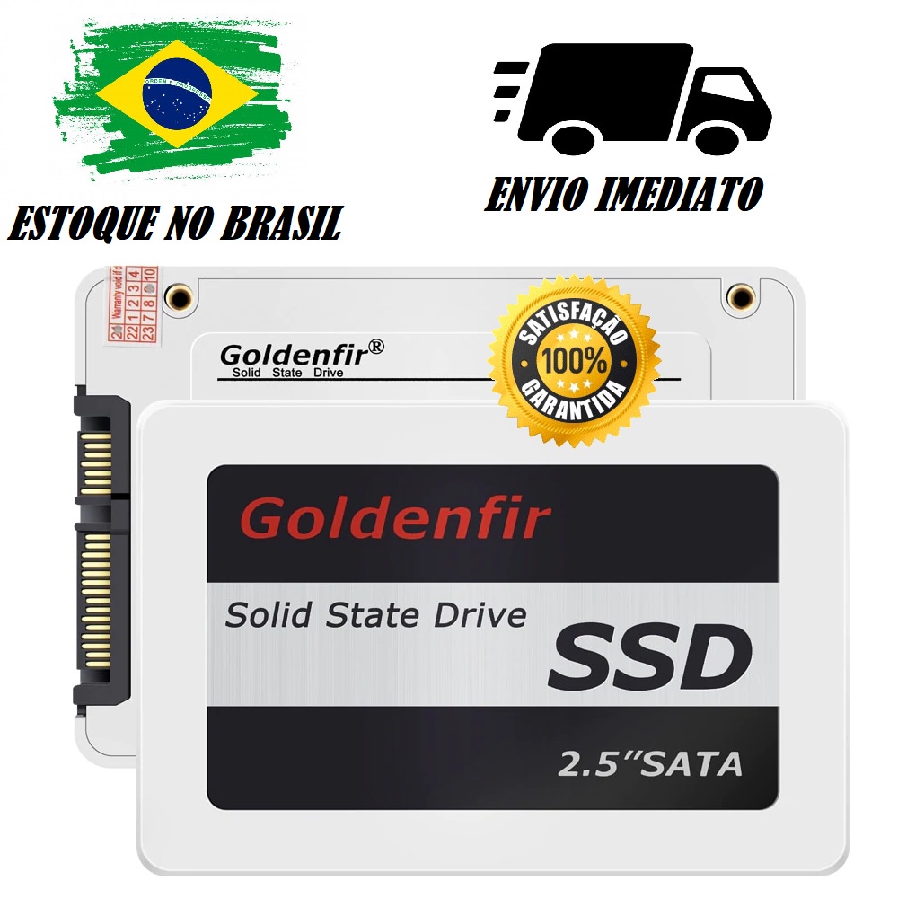 SSD Goldenfir Sata 2,5 - 128GB - 240GB - 480GB - 1TB - PC Gamer - Alta Velocidade - Lacrado - Envio Imediato