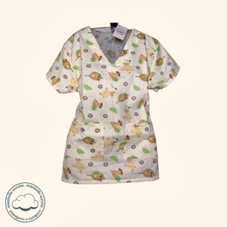 Blusa/Scrub Pijama Cirúrgico Privativo Tricoline Estampado 2