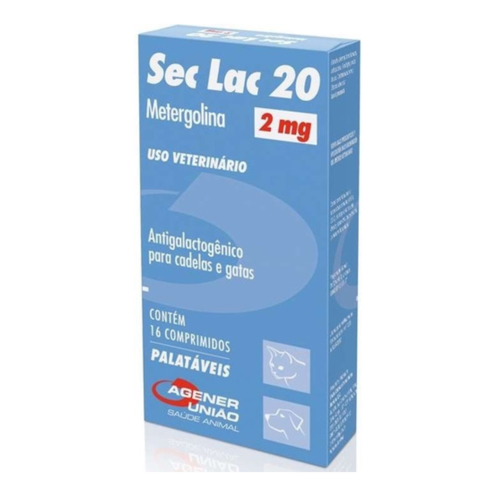 Sec Lac 20 Gravidez Psicológica Seca Leite Cães Gatos 2mg