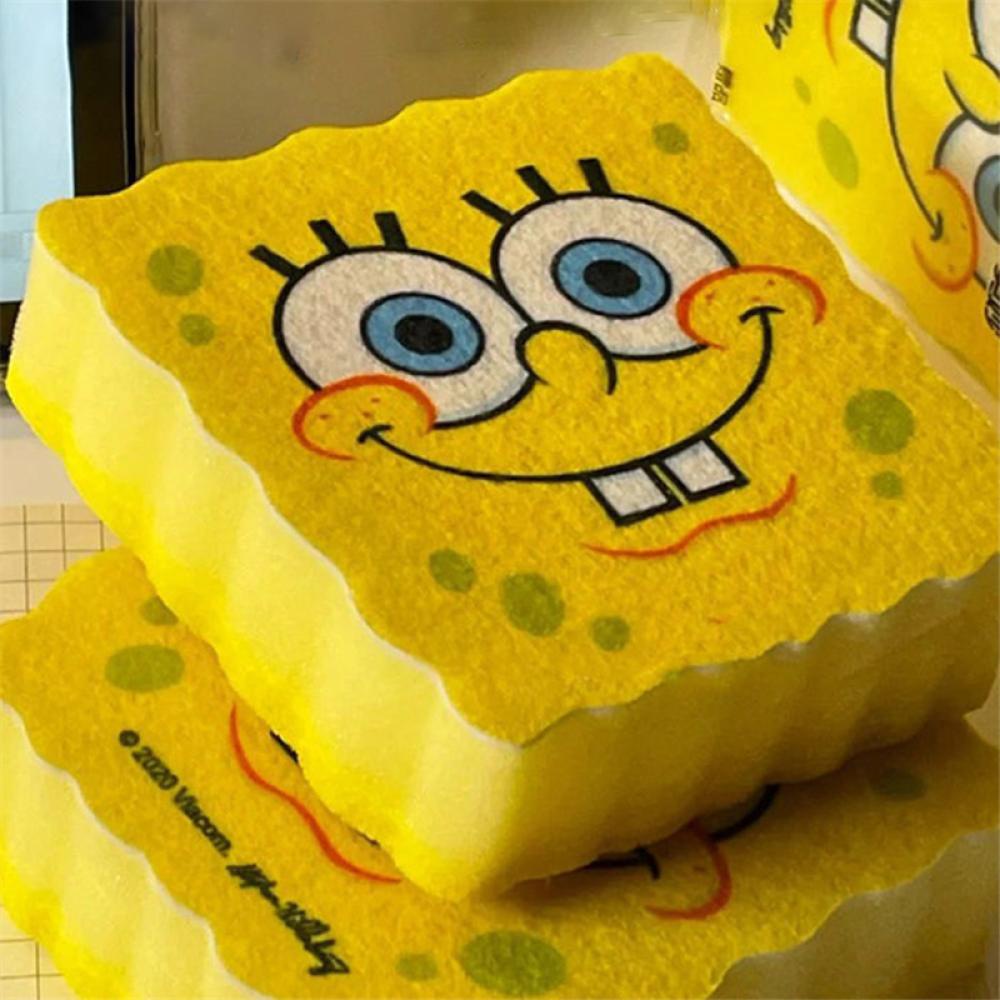 Lindo Desenho Animado Lavar Louça Em Forma De Esponja Ferramenta De Limpeza De Cozinha J2Y1