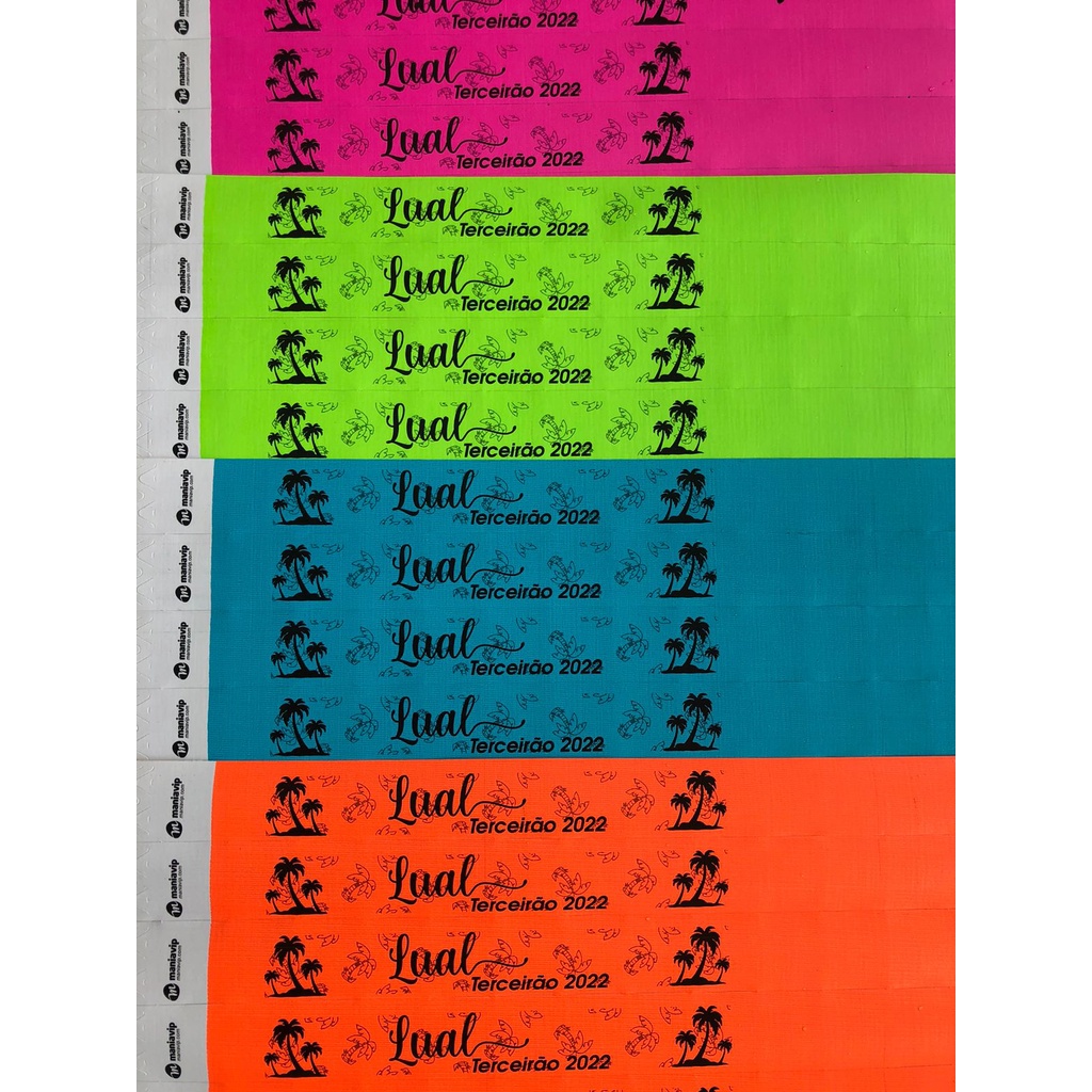 Kit 600 Pulseiras de Identificação