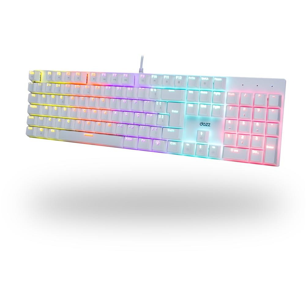 Teclado Mecânico Gamer Dazz Orion Essential RGB Switch YH Blue ABNT2 Branco D62000131