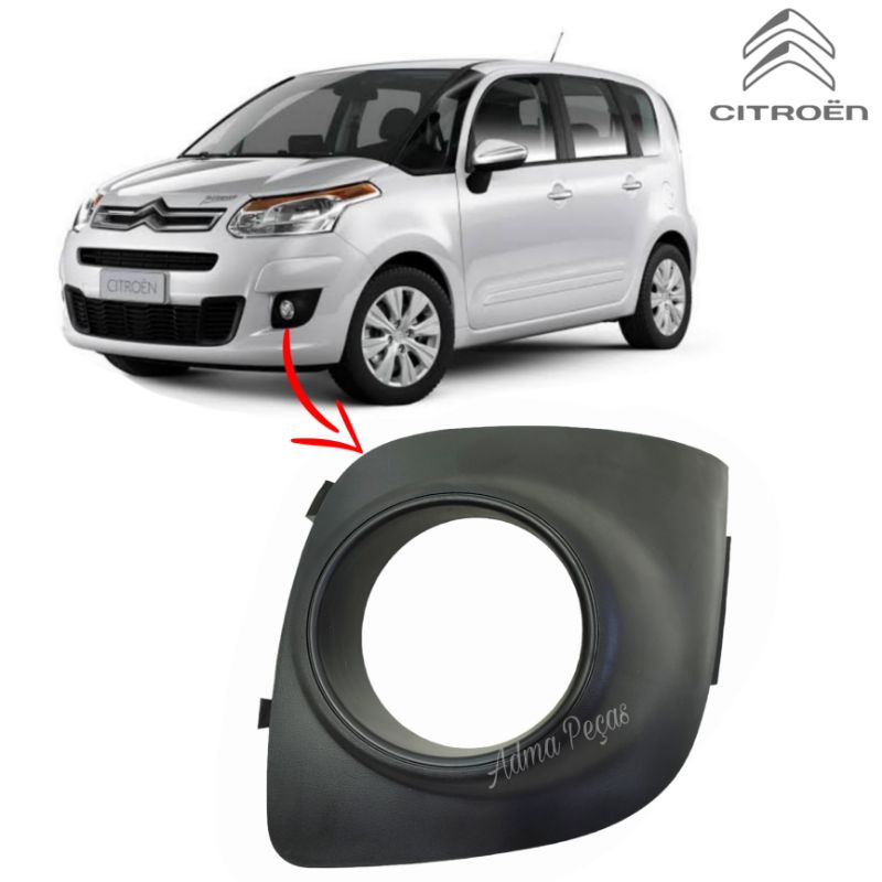 Moldura Do Milha Citroen C3 Picasso 2012 2013 2014 2015 Lado Esquerdo Original